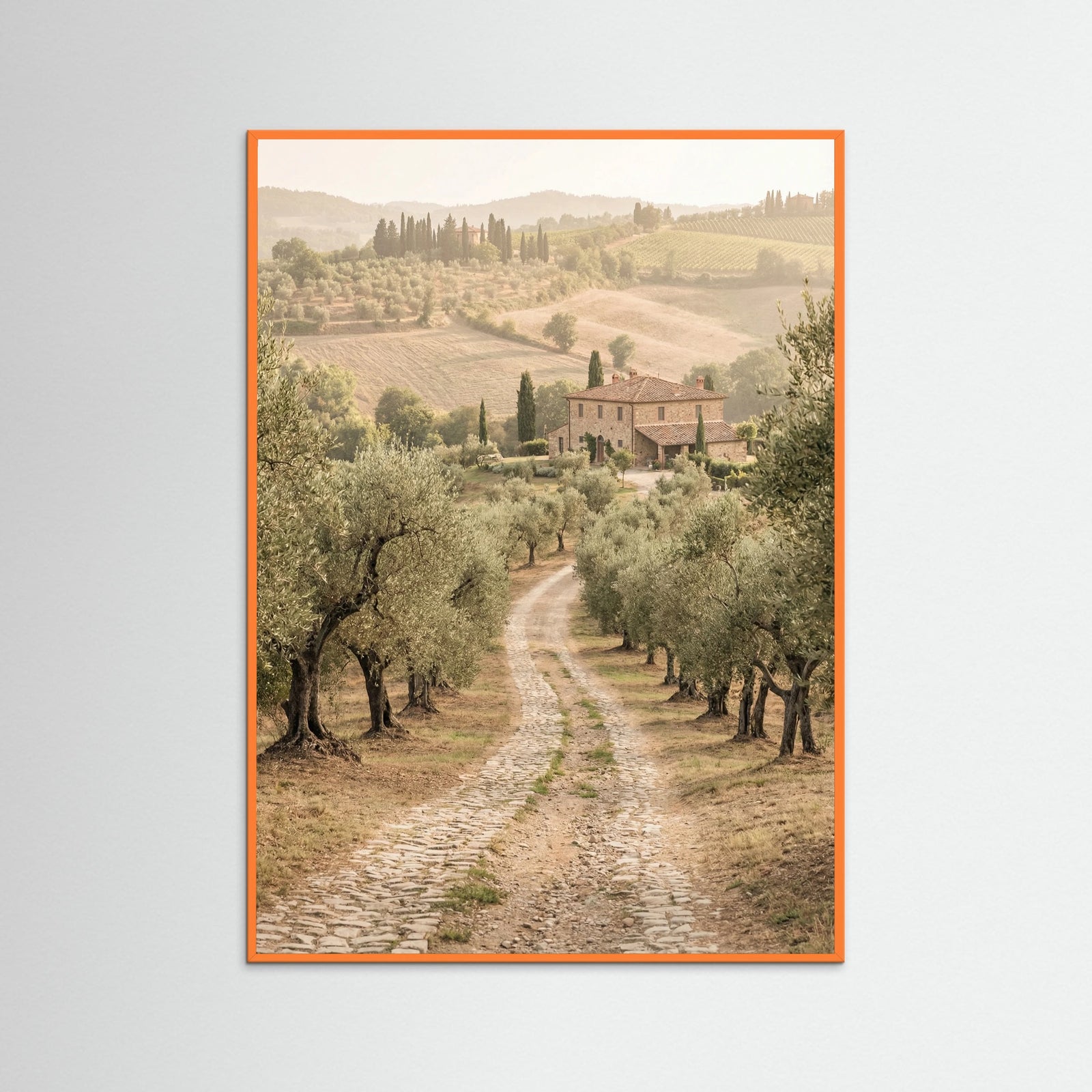 Orange Wood Tuscan Archway