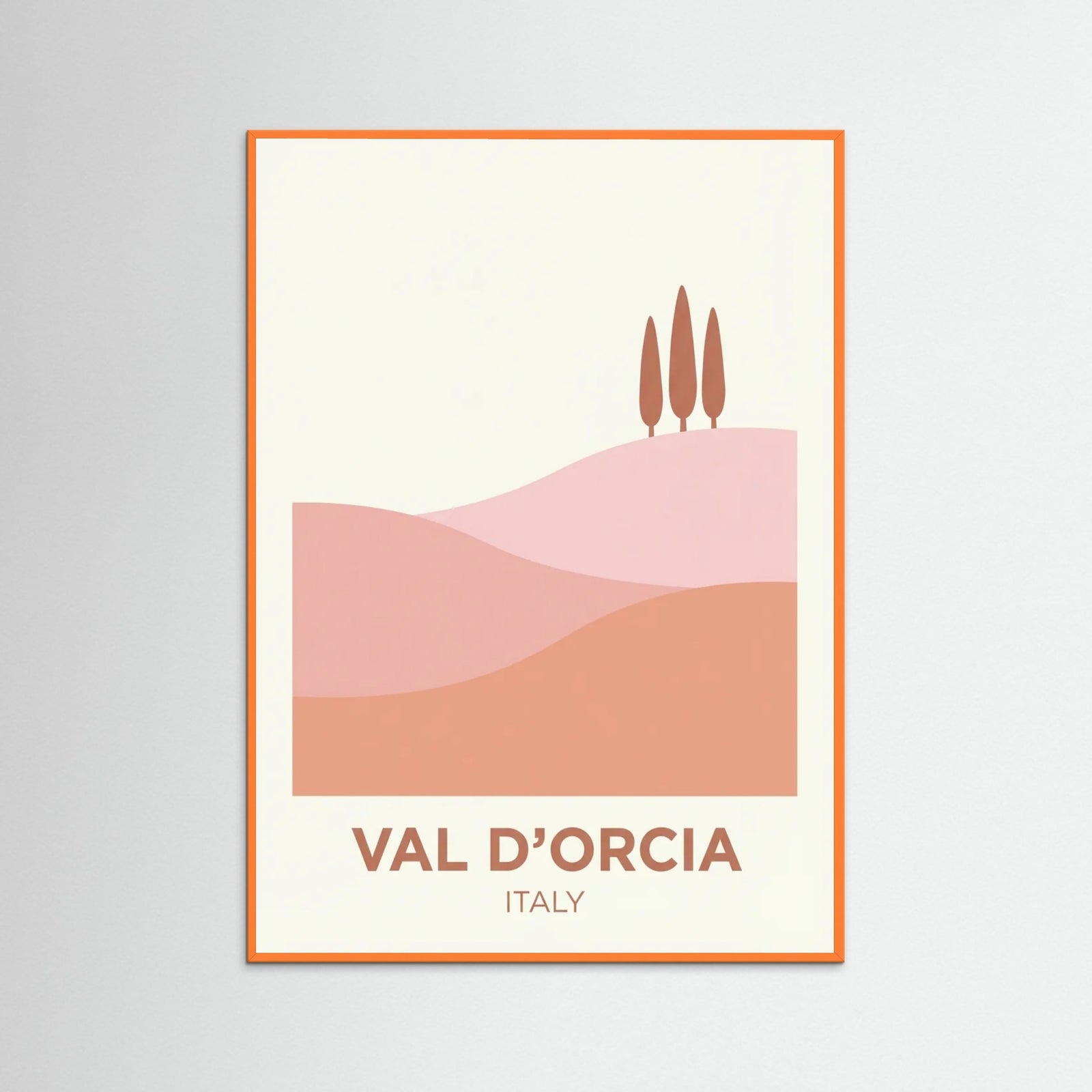 Orange Wood Tuscan Bloom