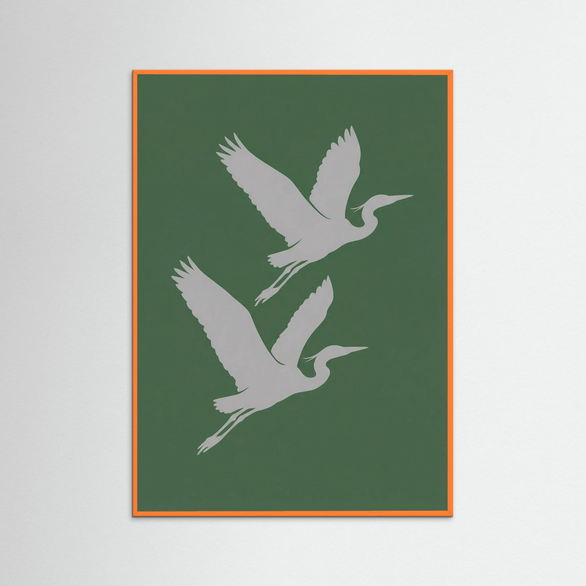 Orange Wood Two Steeds