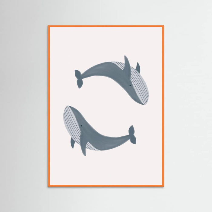 Two Whales Poster – Poster und Kunstdruck