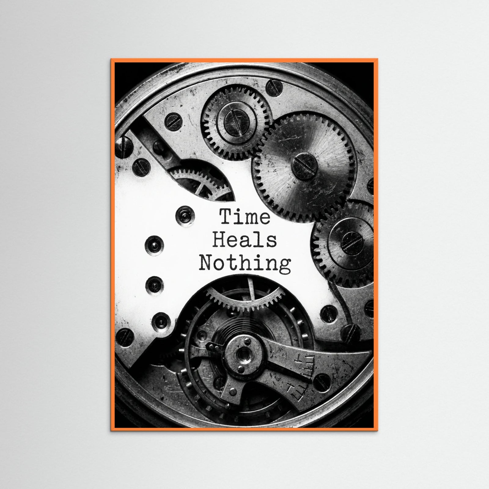 Orange Wood Typed Expression