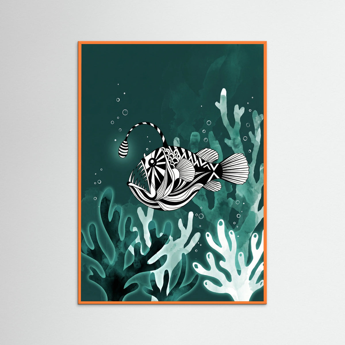 Orange Wood Underwater Serenade