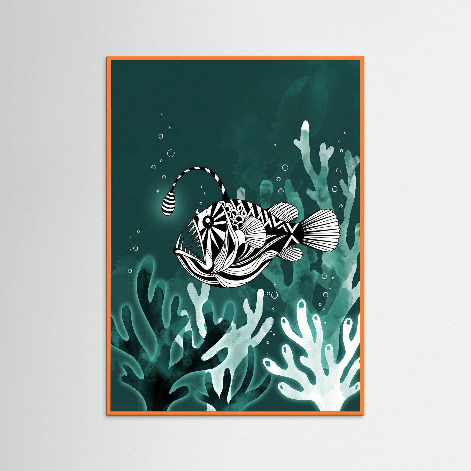 Orange Wood Underwater Serenade