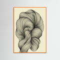 Orange Wood Undulating Strands