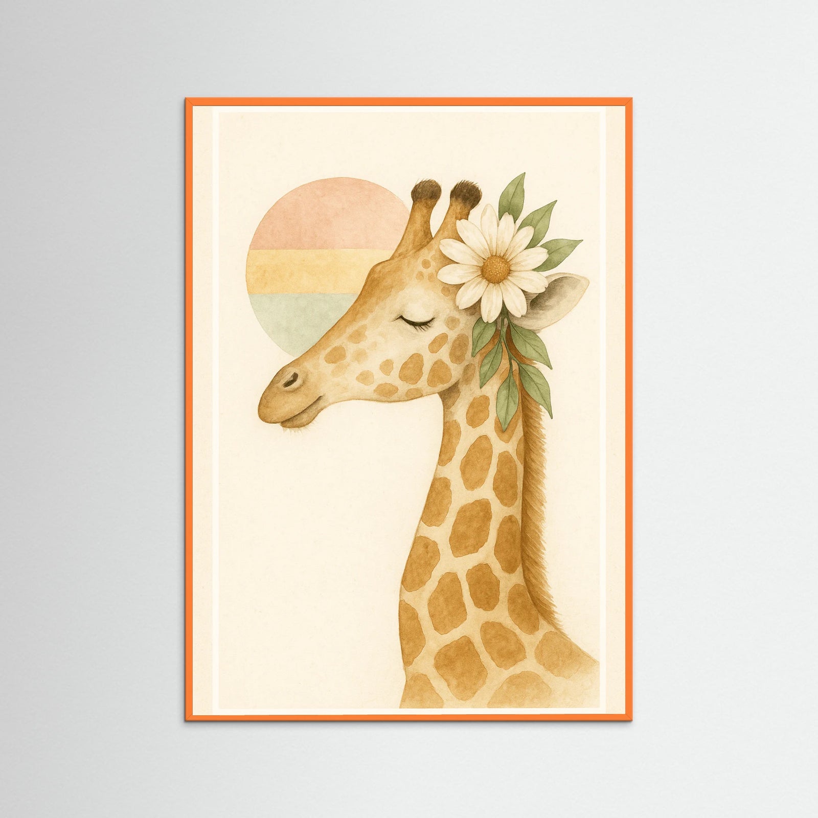 Orange Wood Unicorn Dream