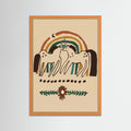 Orange Wood Unicorn Rainbow Bond