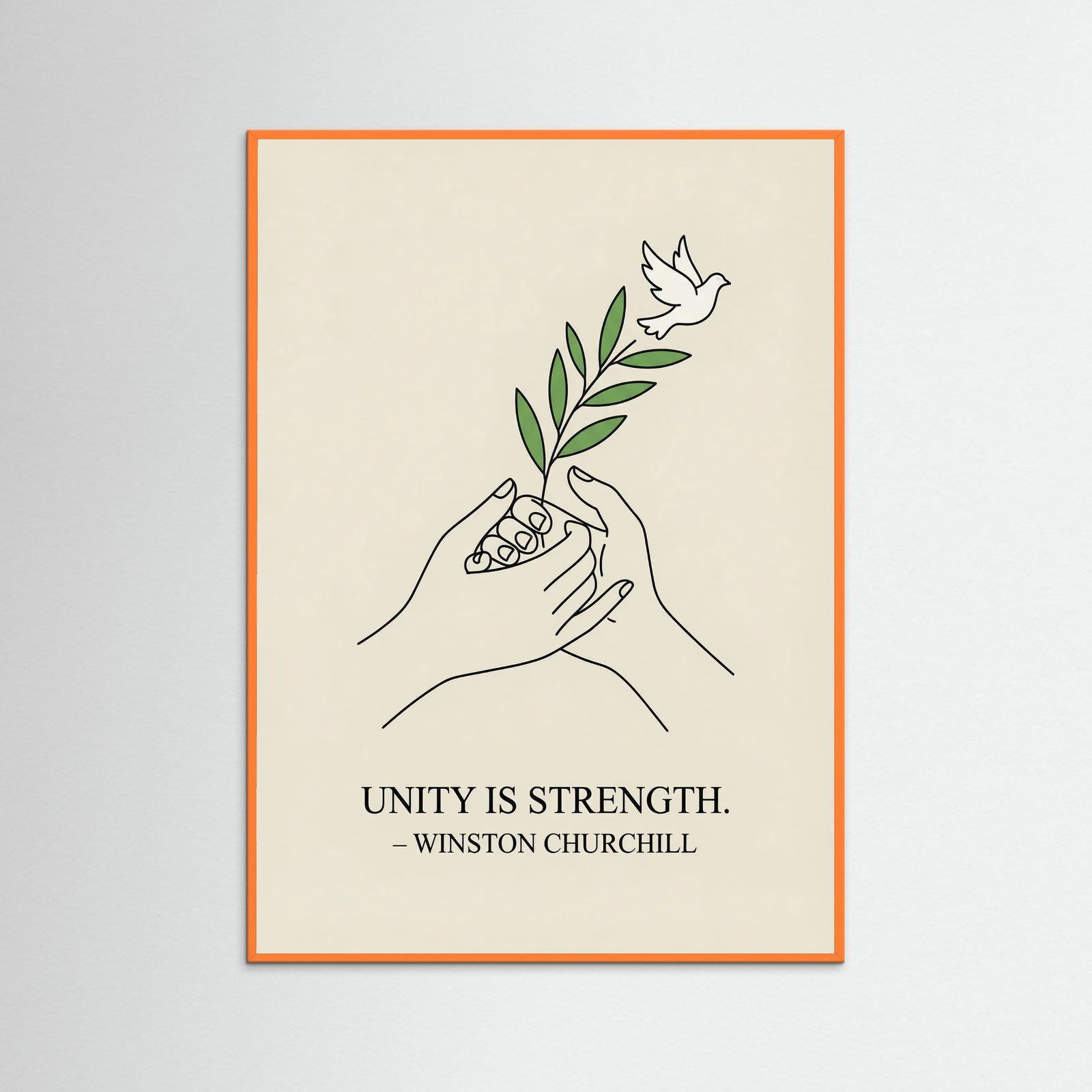 Orange Wood United Blooms