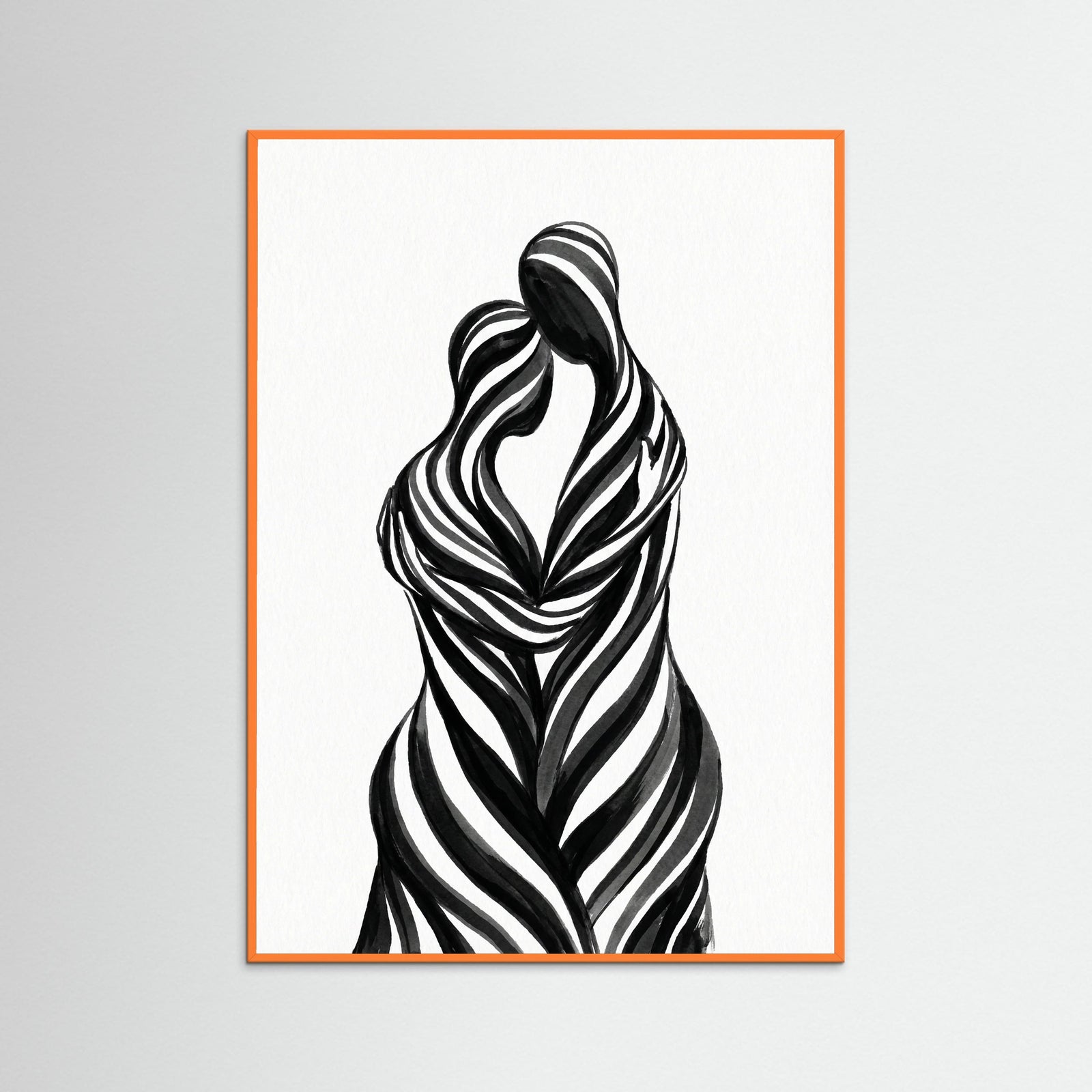 Orange Wood United Stripes