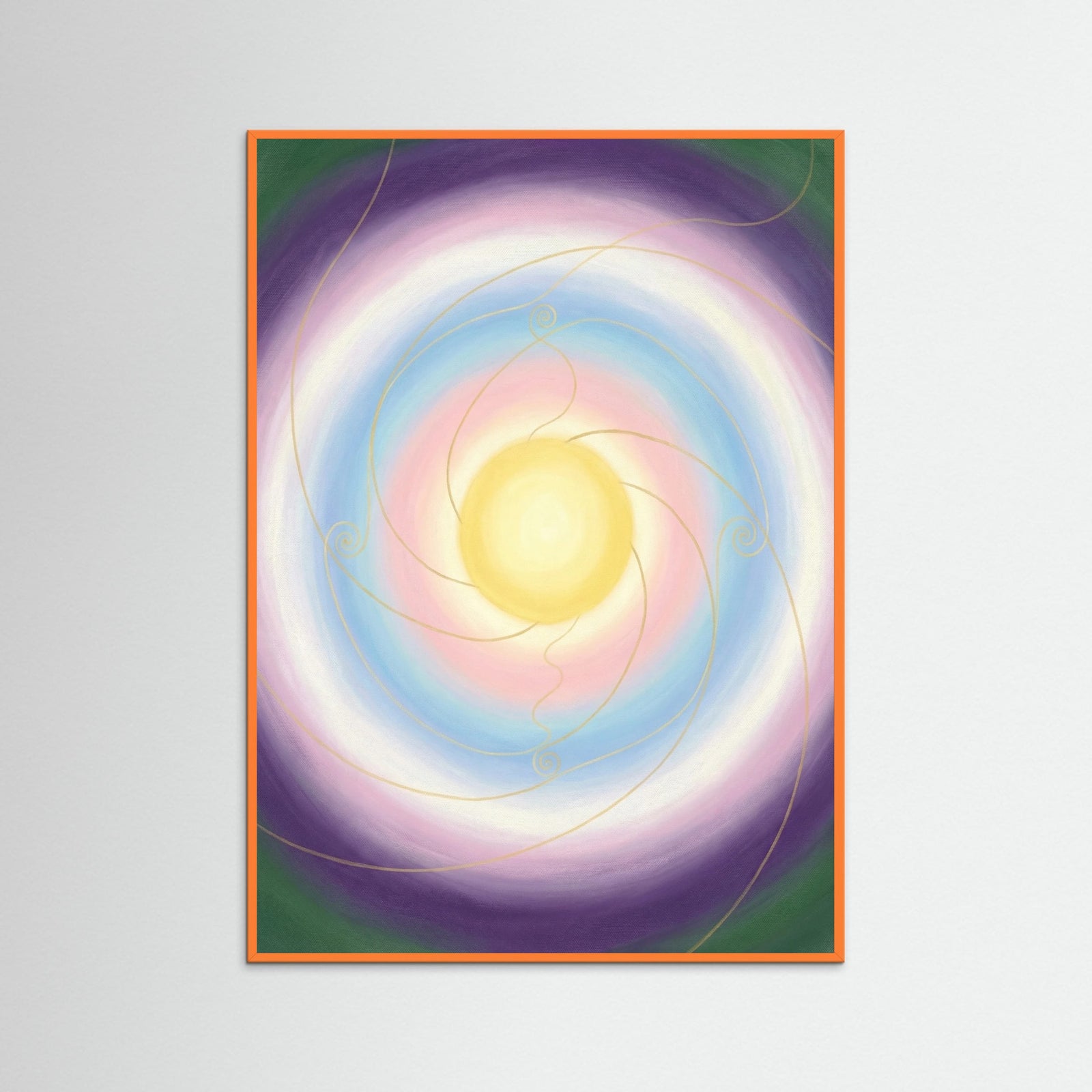 Orange Wood Universal Heart