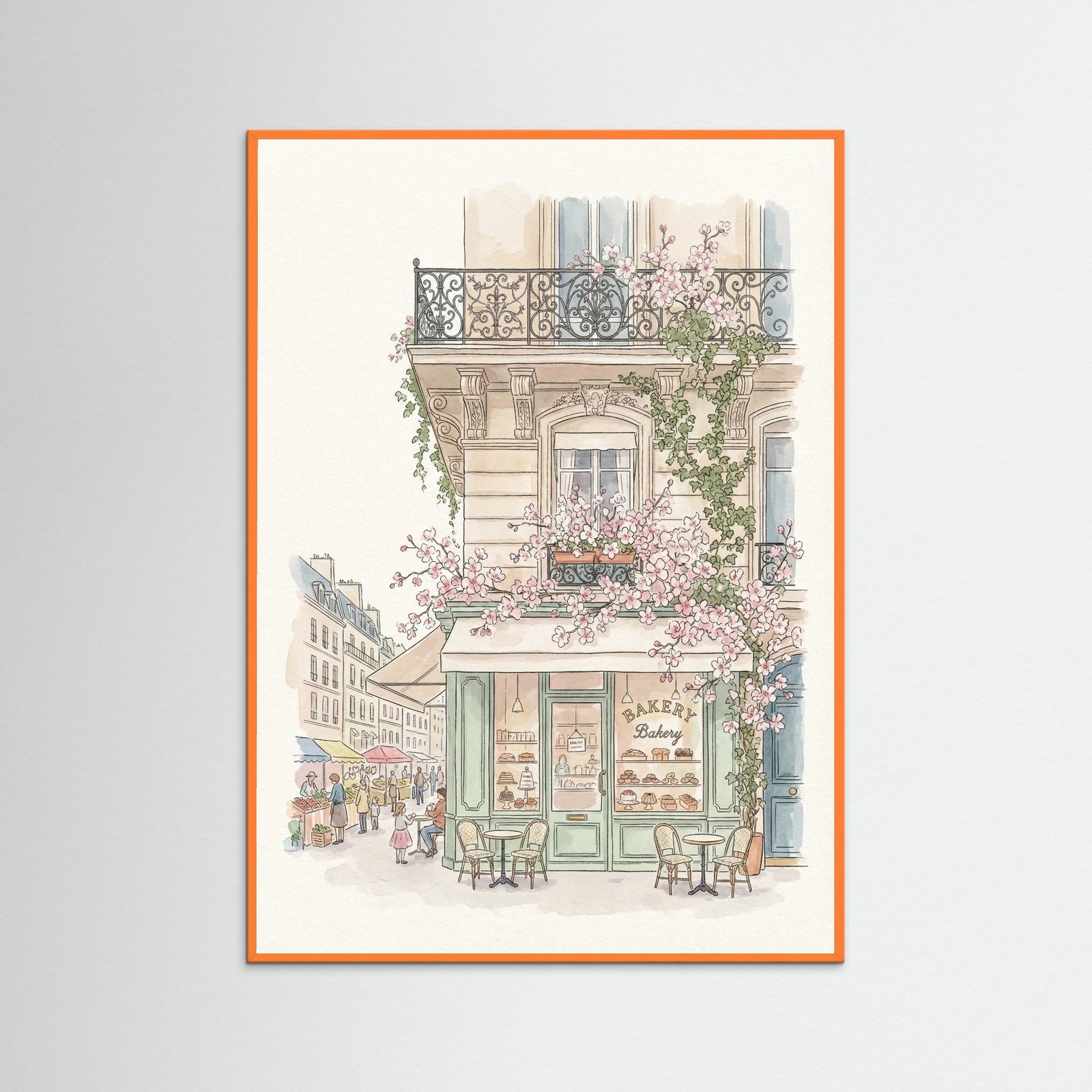 Orange Wood Urban Blooms