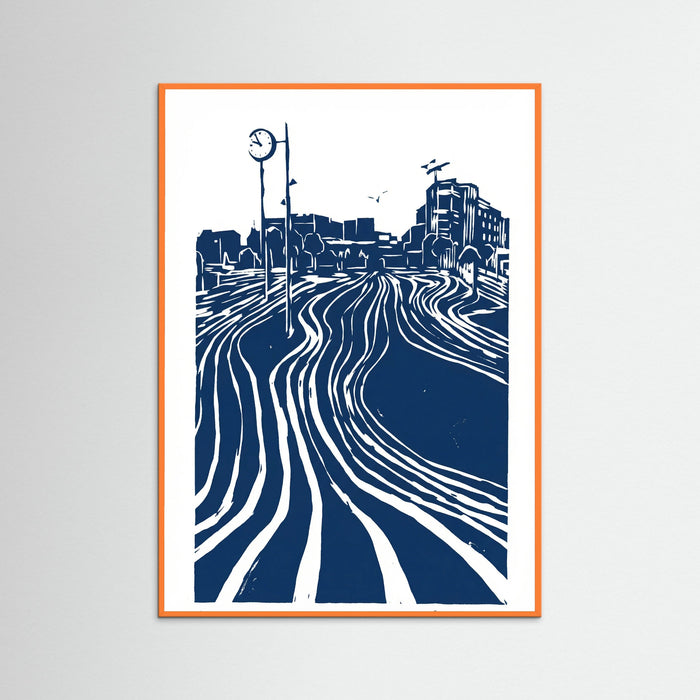 Orange Wood Urban Currents