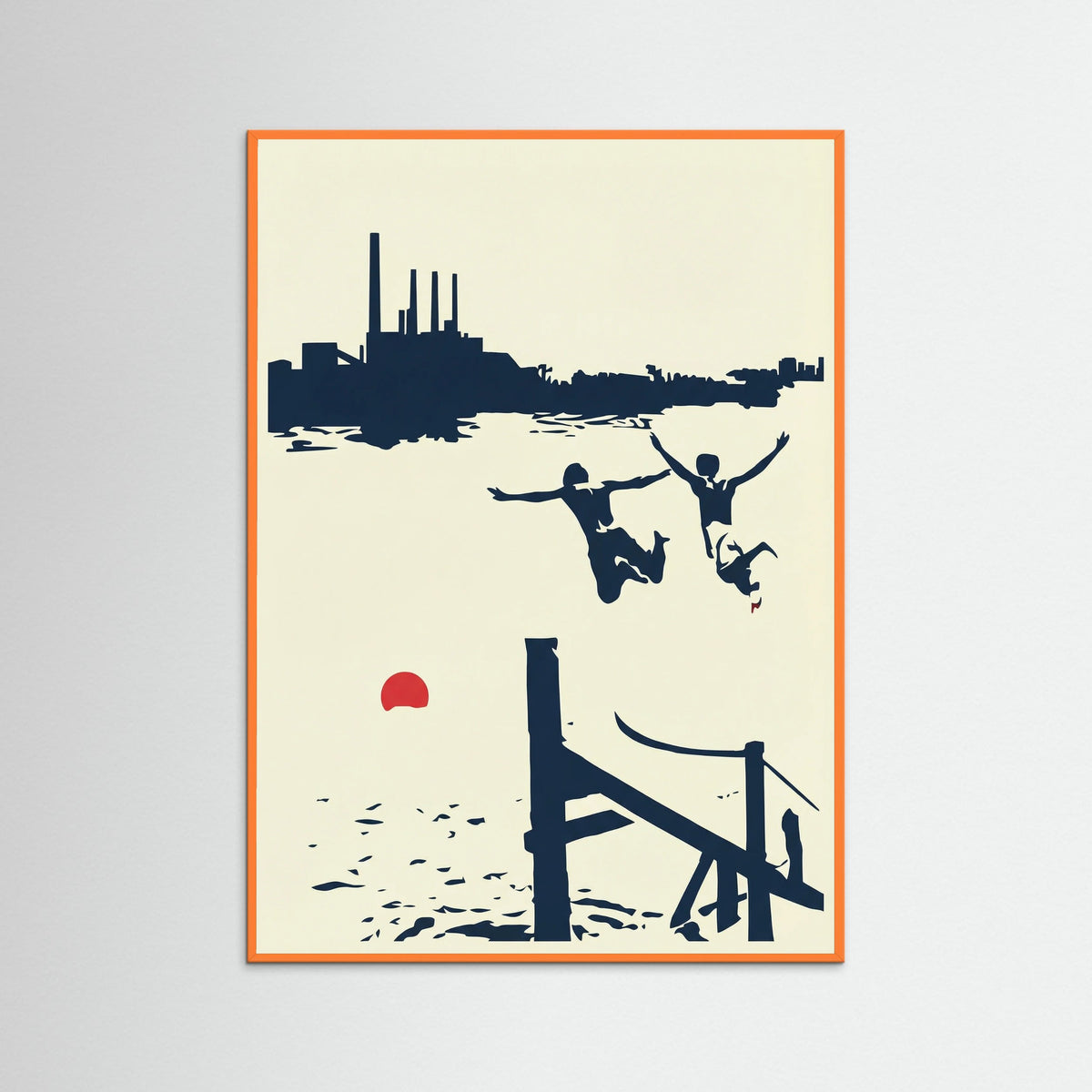 Orange Wood Urban Leap of Joy