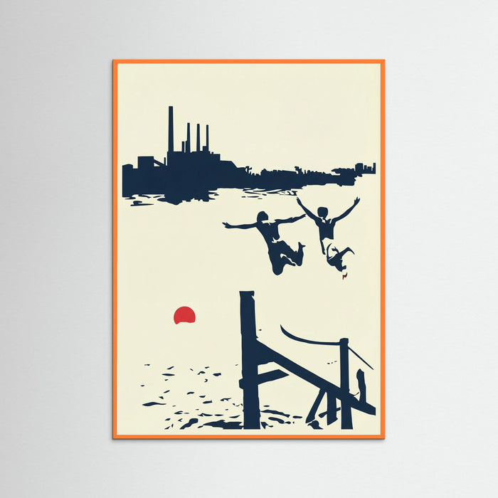 Orange Wood Urban Leap of Joy