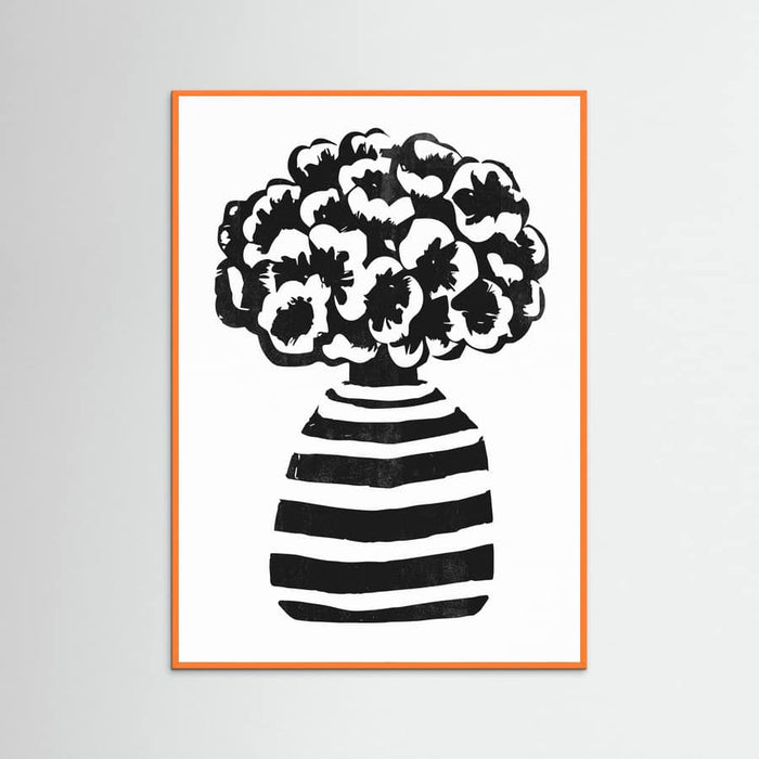 Vase Striped Poster – plakat og kunsttryk