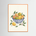 Orange Wood Vase of Blooms