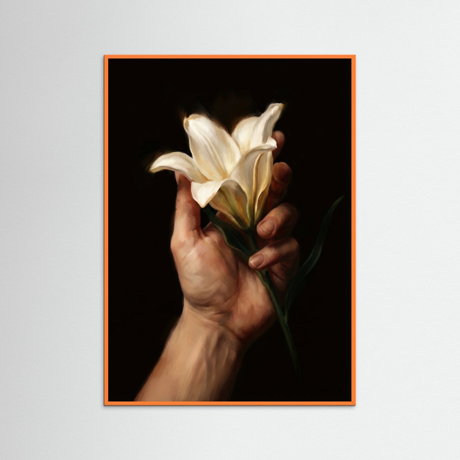 Orange Wood Veiled Bloom