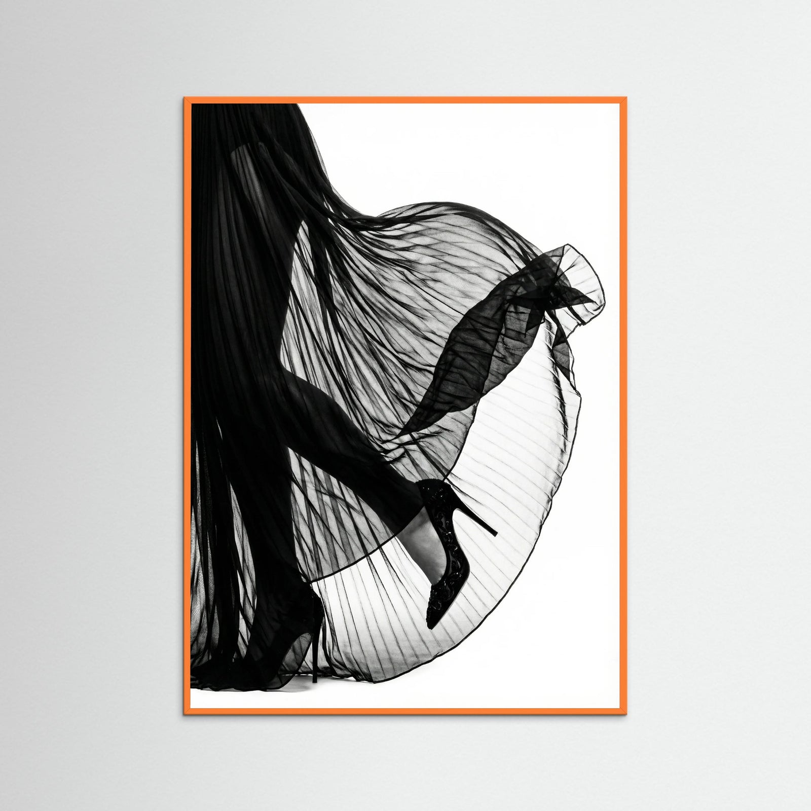 Orange Wood Veiled Elegance
