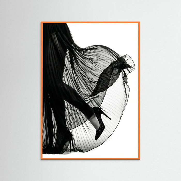 Orange Wood Veiled Elegance