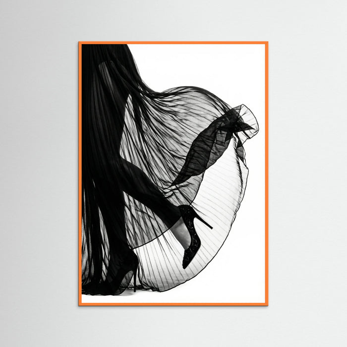 Orange Wood Veiled Elegance