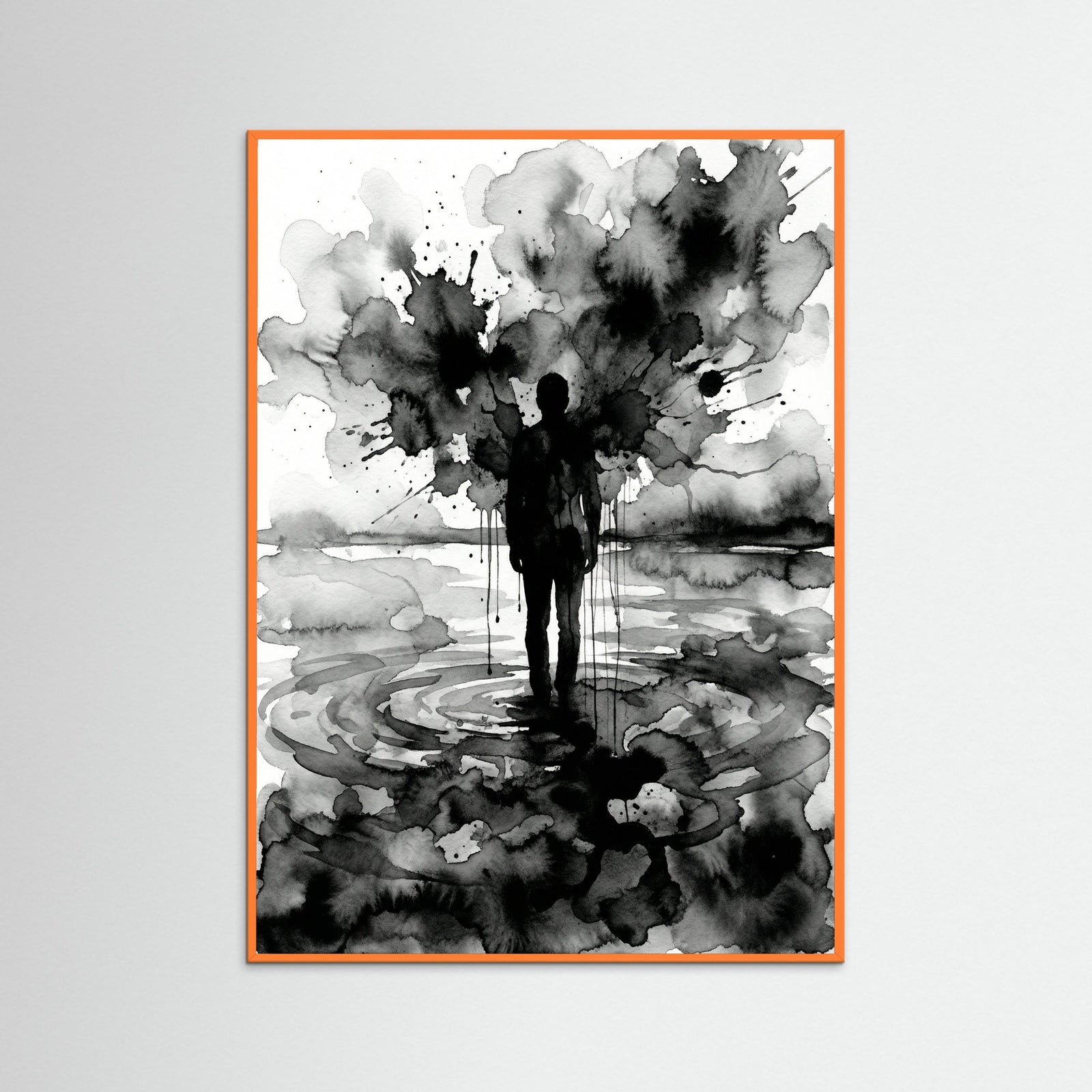 Orange Wood Veiled Emotion
