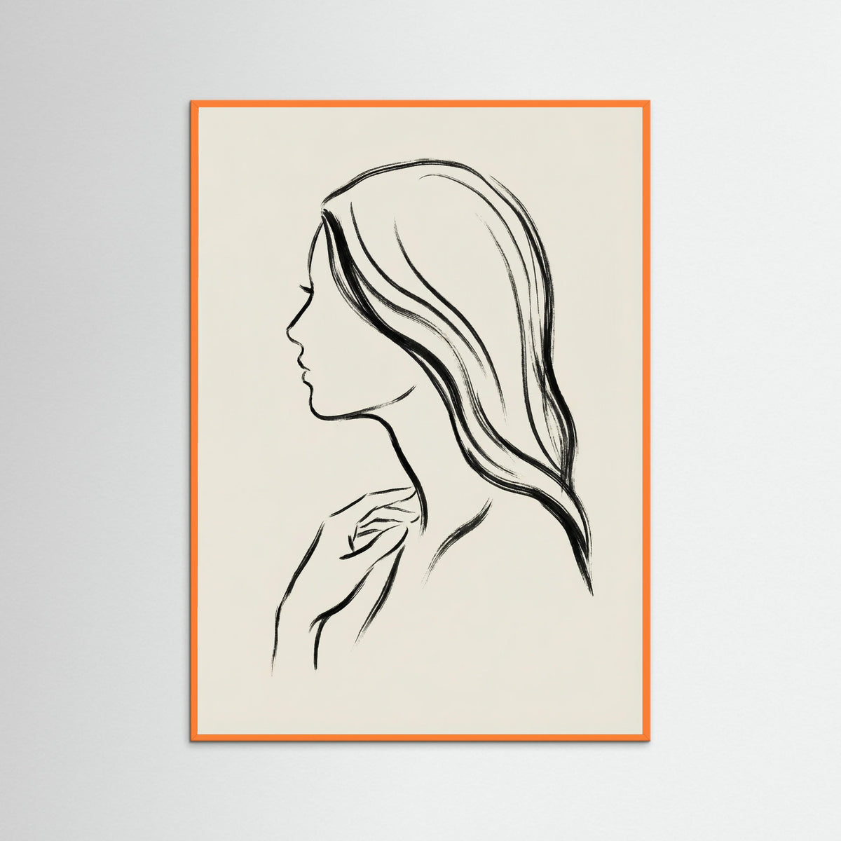 Orange Wood Veiled Grace