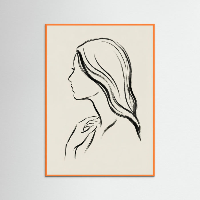 Orange Wood Veiled Grace
