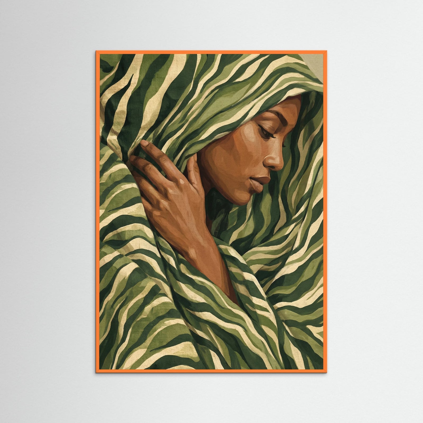 Orange Wood Veiled Grace