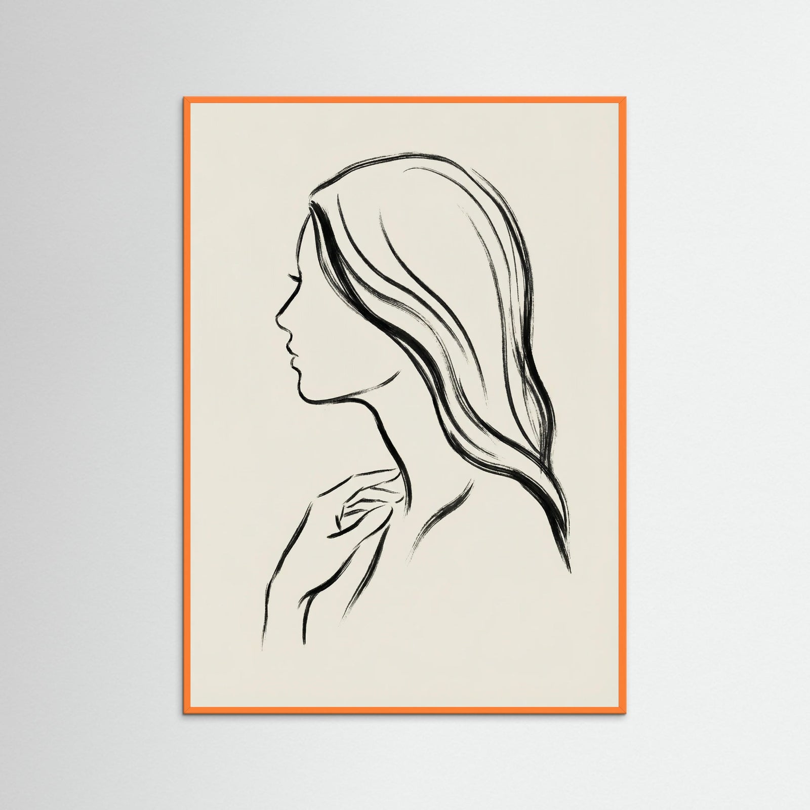 Orange Wood Veiled Grace