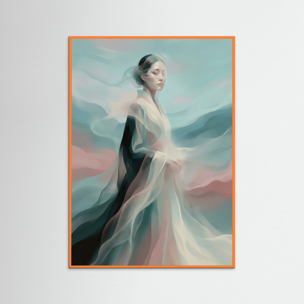 Orange Wood Veiled Serenity