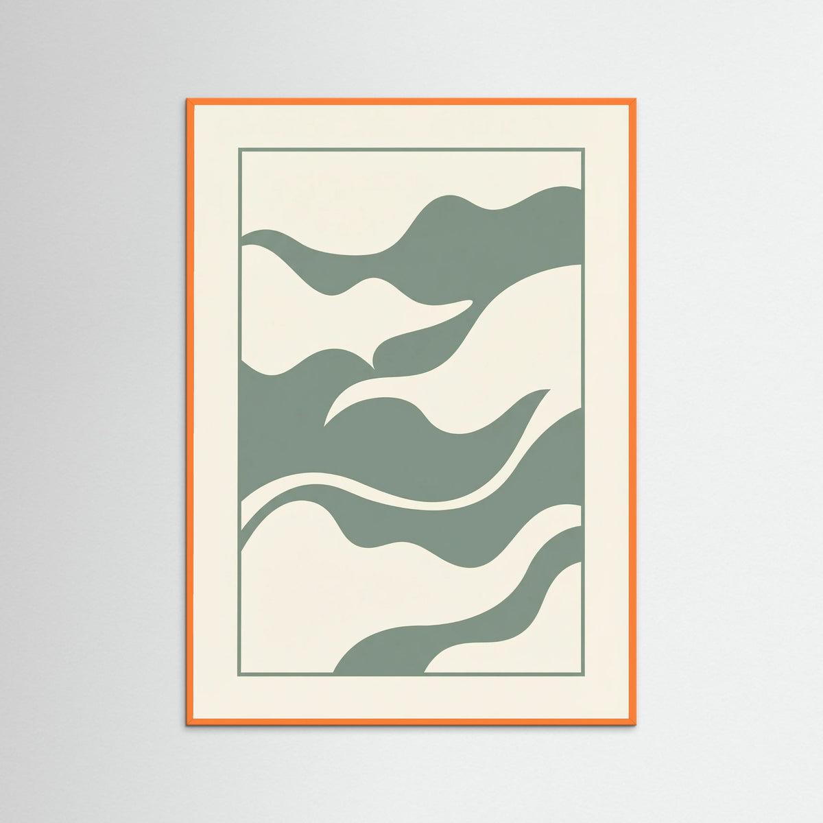 Orange Wood Verdant Abstract