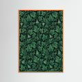 Orange Wood Verdant Acanthus Pattern