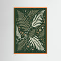 Orange Wood Verdant Bloom Vines