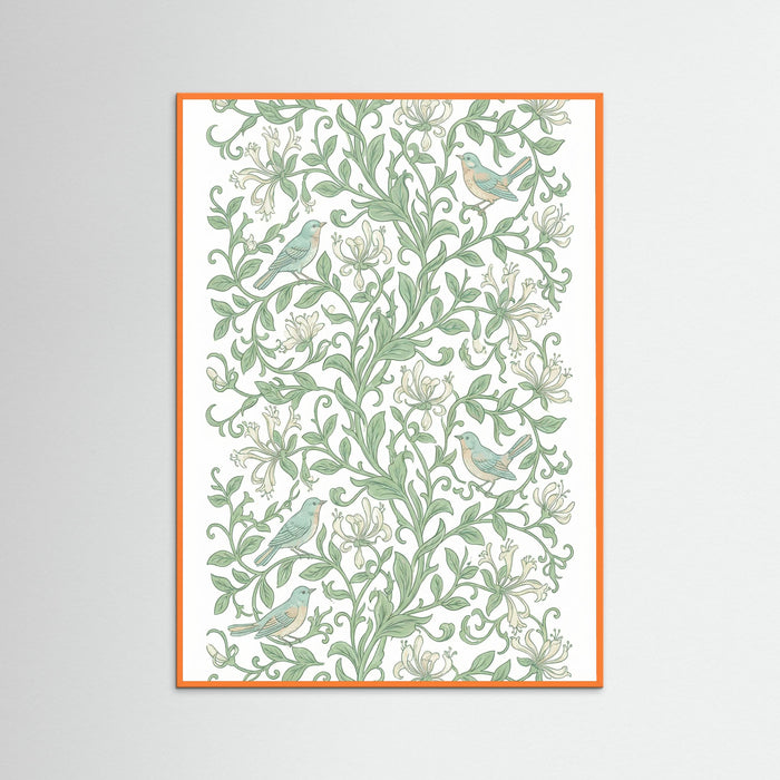 Orange Wood Verdant Bloom