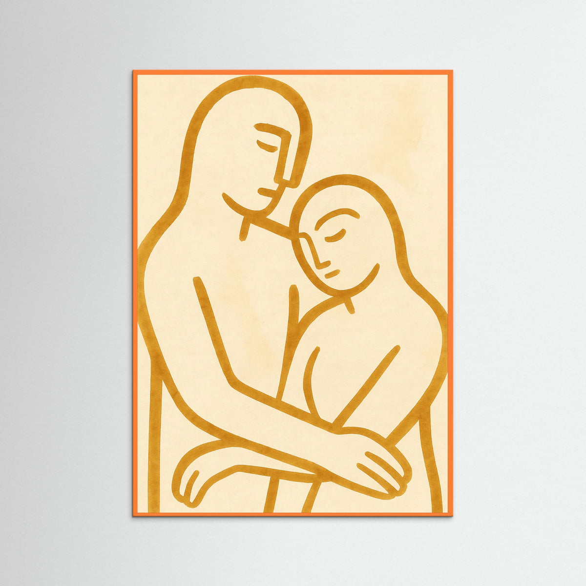Orange Wood Verdant Curves