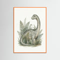 Orange Wood Verdant Dino Portrait