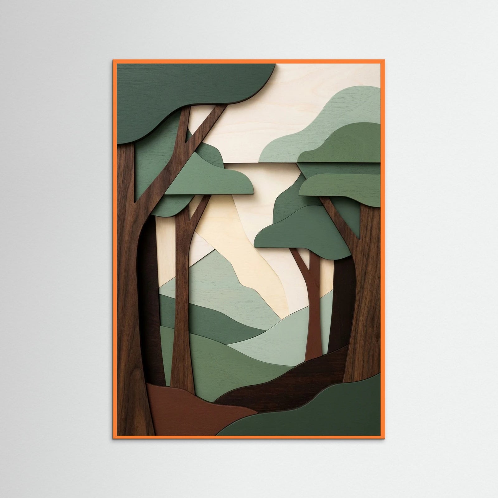 Orange Wood Verdant Gaze