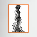 Orange Wood Verdant Silhouette