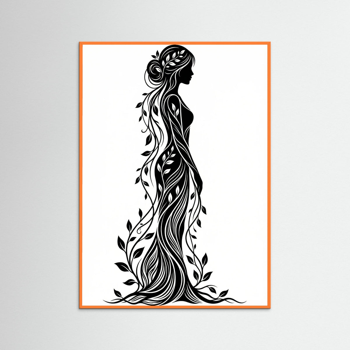 Orange Wood Verdant Silhouette