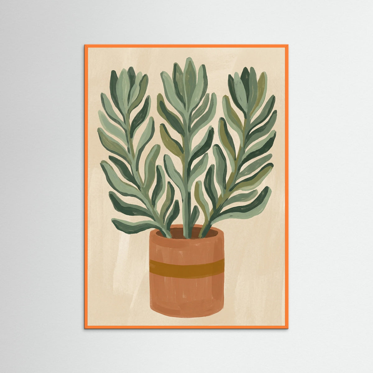 Orange Wood Verdant Vessel