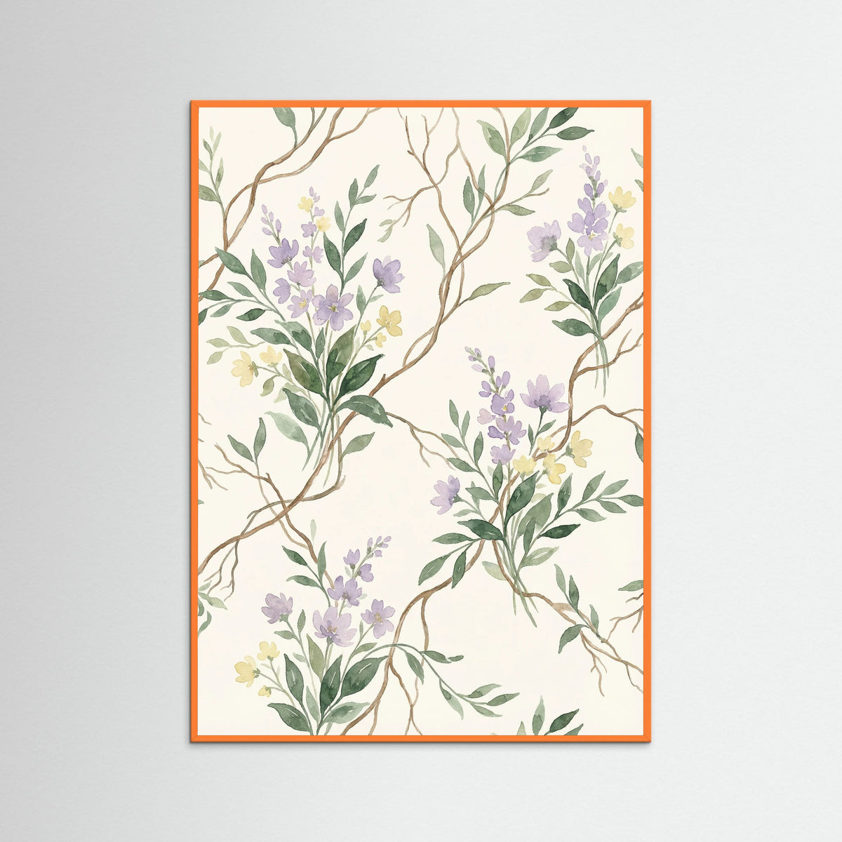 Orange Wood Verdant Vines