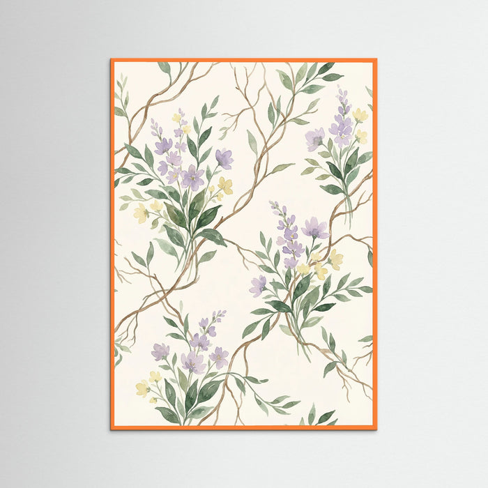 Orange Wood Verdant Vines