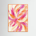Orange Wood Vibrant Abstract Layers