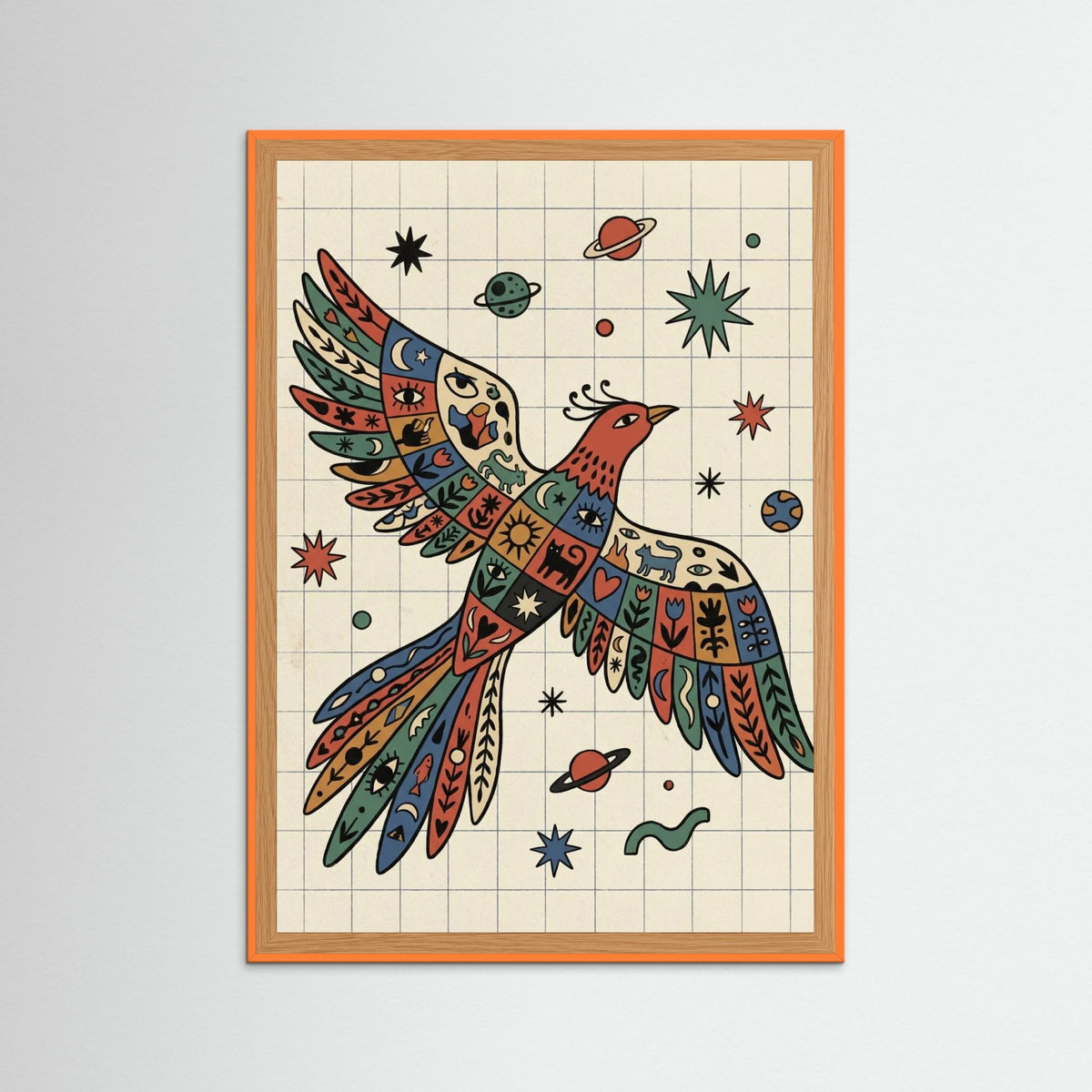 Orange Wood Vibrant Coils