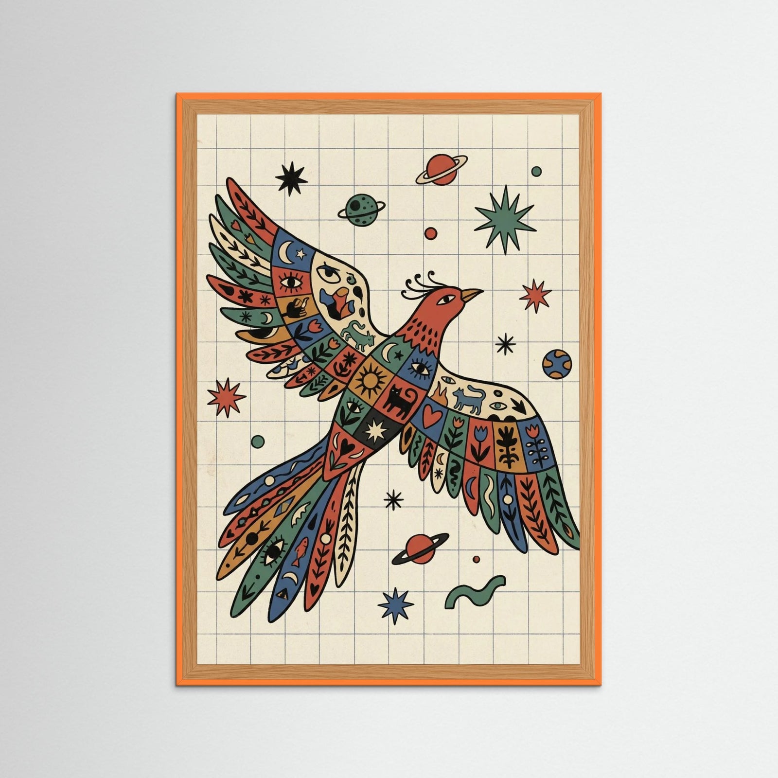 Orange Wood Vibrant Coils