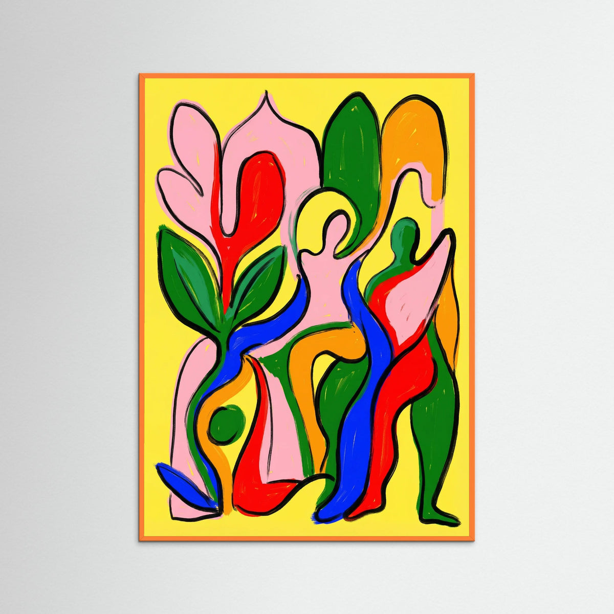 Orange Wood Vibrant Connections