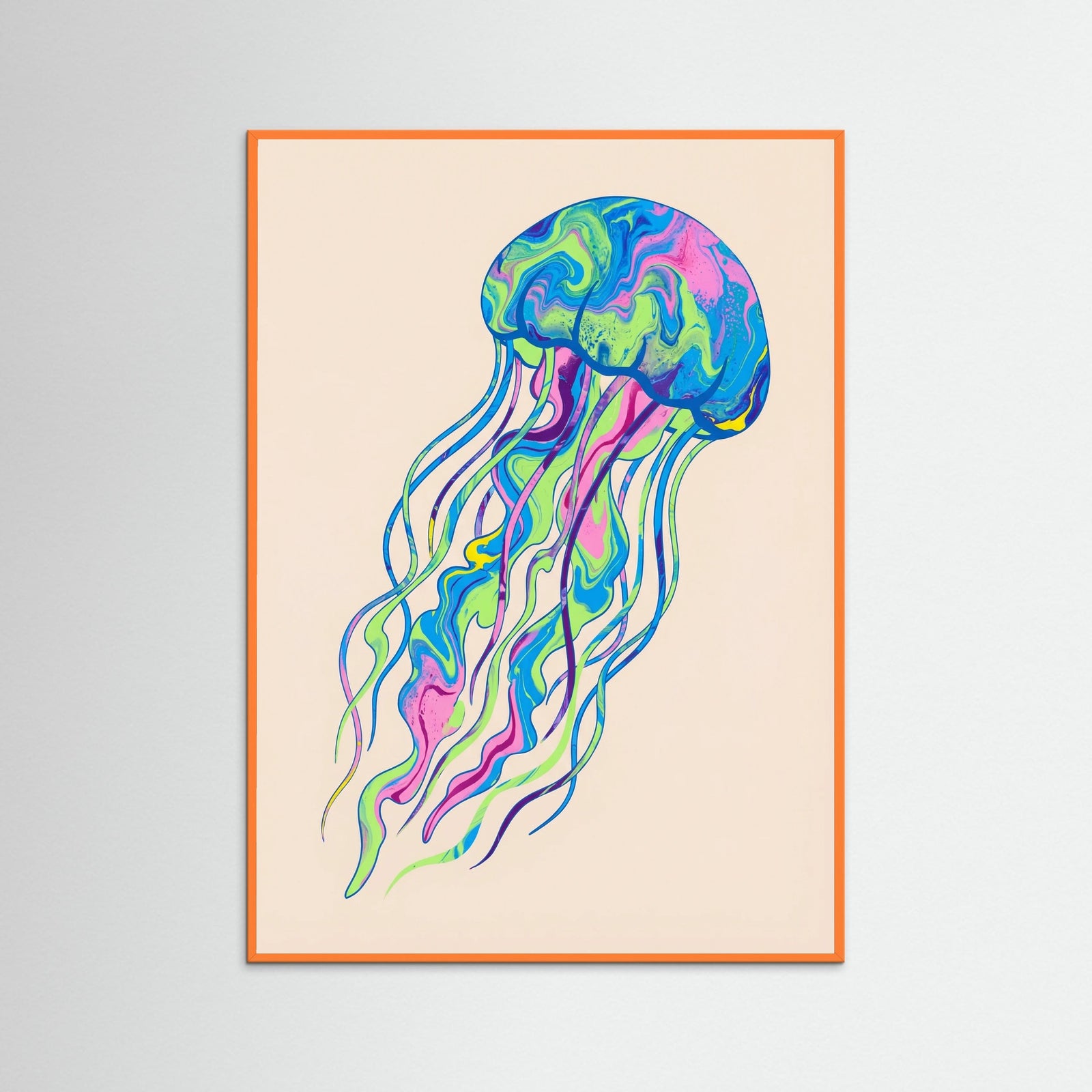 Orange Wood Vibrant Crustacean