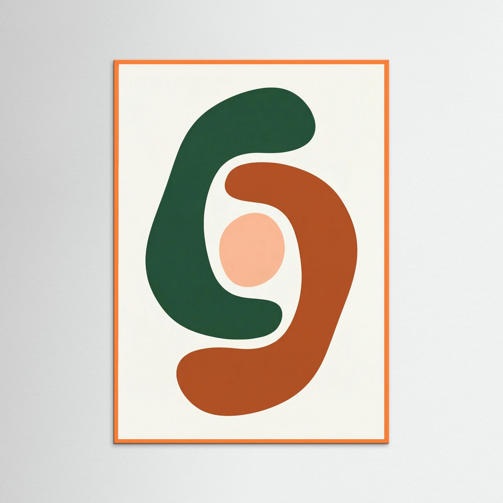 Orange Wood Vibrant Cutouts