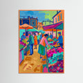 Orange Wood Vibrant Fauvist Figure
