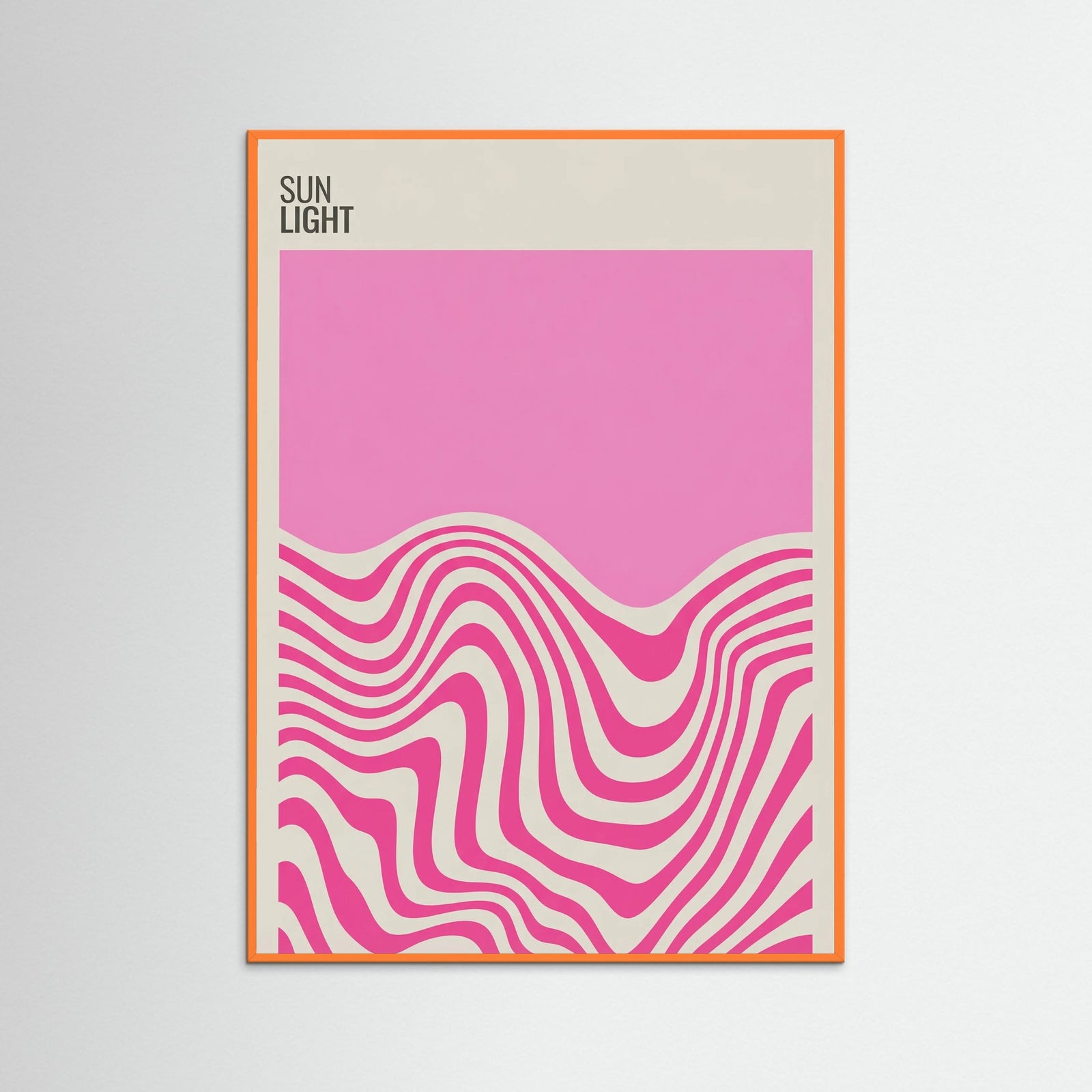 Orange Wood Vibrant Fluidity