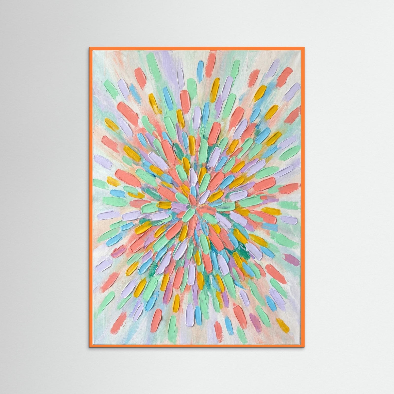 Orange Wood Vibrant Fragments